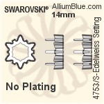 Swarovski Edelweiss Settings (4753/S) 14mm - Plated