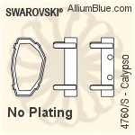 Swarovski Calypso Settings (4760/S) 14x8mm - No Plating