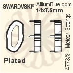 Swarovski Meteor Settings (4773/S) 14x7.5mm - No Plating