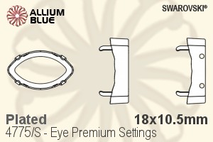 Swarovski Eye Premium Settings (4775/S) 18x10.5mm - Plated