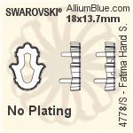 Swarovski Fatima Hand Setting (4778/S) 18x13.7mm - Plated