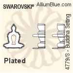 Swarovski Buddha Setting (4779/S) 18x15.6mm - Plated