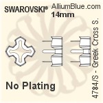 Swarovski Greek Cross Setting (4784/S) 8mm - No Plating