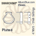 Swarovski Shell Settings (4789/S) 14mm - No Plating