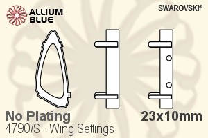 施華洛世奇 羽翼花式石爪托 (4790/S) 23x10mm - 無鍍層 - 關閉視窗 >> 可點擊圖片