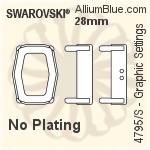 Swarovski Graphic Settings (4795/S) 28mm - No Plating