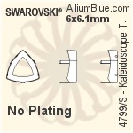 Swarovski XILION Square Settings (4428/S) 4mm - No Plating