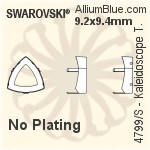 Swarovski Kaleidoscope Triangle Settings (4799/S) 14x14.3mm - Plated