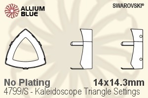 施華洛世奇 Kaleidoscope Triangle花式石爪托 (4799/S) 14x14.3mm - 無鍍層