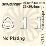 Swarovski Kaleidoscope Triangle Settings (4799/S) 6x6.1mm - No Plating