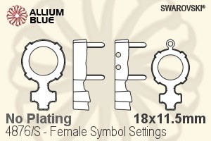 施华洛世奇 Female Symbol花式石爪托 (4876/S) 18x11.5mm - 无镀层 - 关闭视窗 >> 可点击图片