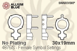 施華洛世奇 Female Symbol花式石爪托 (4876/S) 30x19mm - 無鍍層 - 關閉視窗 >> 可點擊圖片