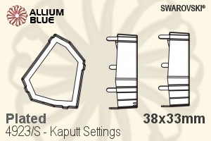 Swarovski Kaputt Settings (4923/S) 38x33mm - Plated - Click Image to Close