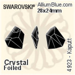 Swarovski Kaputt Fancy Stone (4923) 28x24mm - Clear Crystal With Platinum Foiling