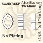 Swarovski Oval Tribe Settings (4926/S) 19x14mm - No Plating