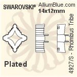 Swarovski Rhombus Tribe Settings (4927/S) 14x12mm - No Plating