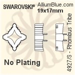 Swarovski Rhombus Tribe Settings (4927/S) 19x17mm - Plated