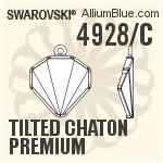 4928/C - Tilted Chaton Premium Settings