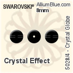 施华洛世奇 Crystal Globe 串珠 (5028/4) 8mm - 白色（半涂层）