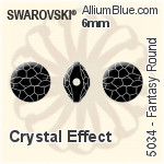 Swarovski Fantasy Round Bead (5034) 8mm - Clear Crystal