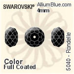 Swarovski Rondelle Bead (5040) 6mm - Crystal Effect (Full Coated)