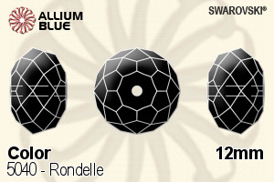 スワロフスキー Rondelle ビーズ (5040) 12mm - カラー