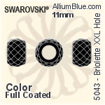 Swarovski Briolette XXL Hole Bead (5043) 11mm - Crystal Effect (Full Coated)