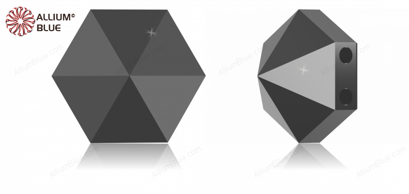 施华洛世奇 #5060 Hexagon Spike (Two Holes)
