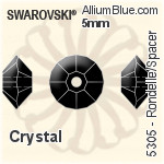 施华洛世奇 棋盘圆形 熨底平底石 (2035) 6mm - 颜色 铝质水银底
