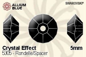Swarovski Rondelle/Spacer Bead (5305) 5mm - Crystal Effect - Haga Click en la Imagen para Cerrar
