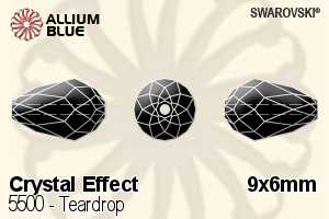 Swarovski Teardrop Bead (5500) 9x6mm - Crystal Effect