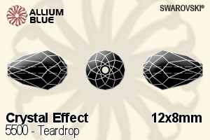Swarovski Teardrop Bead (5500) 12x8mm - Crystal Effect