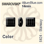 スワロフスキー Stairway ビーズ (5624) 10mm - カラー