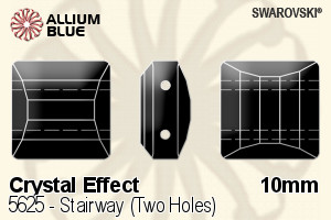 Swarovski Stairway (Two Holes) Bead (5625) 10mm - Crystal Effect