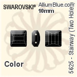 Swarovski Stairway (Two Holes) Bead (5625) 10mm - Color