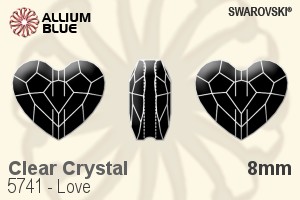 Swarovski Love Bead (5741) 8mm - Clear Crystal - Haga Click en la Imagen para Cerrar