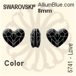 Swarovski Love Bead (5741) 12mm - Crystal Effect