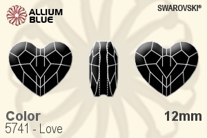 Swarovski Love Bead (5741) 12mm - Color - Click Image to Close