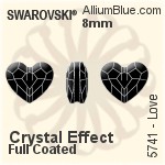 Swarovski Heart Cut Pendant (6432) 10.5mm - Color