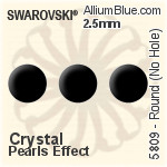 Swarovski XILION Chaton (1028) PP20 - Colour (Uncoated) With Platinum Foiling