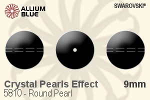 施华洛世奇 Round Pearl (5810) 9mm - Crystal Pearls Effect