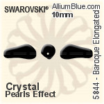 施华洛世奇 Baroque Elongated (5844) 14mm - 水晶珍珠