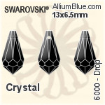 Swarovski Drop Pendant (6000) 11x5.5mm - Clear Crystal