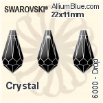 スワロフスキー XILION Rose フラットバック(HF) (2028) SS16 - カラー（コーティングなし） アルミニウムフォイル
