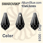 Swarovski Drop Pendant (6000) 13x6.5mm - Color
