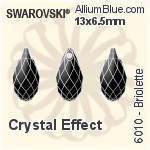 Swarovski Briolette Pendant (6010) 17x8.5mm - Color