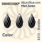 Swarovski Briolette Pendant (6010) 11x5.5mm - Color