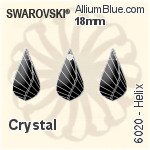 Swarovski Helix Pendant (6020) 18mm - Crystal Effect