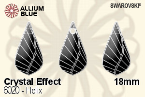 Swarovski Helix Pendant (6020) 18mm - Crystal Effect - Click Image to Close