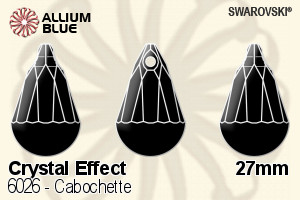 Swarovski Cabochette Pendant (6026) 27mm - Crystal Effect - Click Image to Close